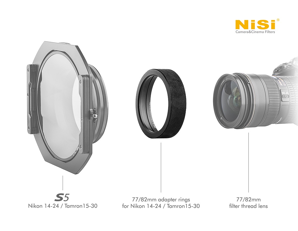 NiSi 77mm Filter Adapter Ring for S5 (Nikon 14-24mm and Tamron 15-30)