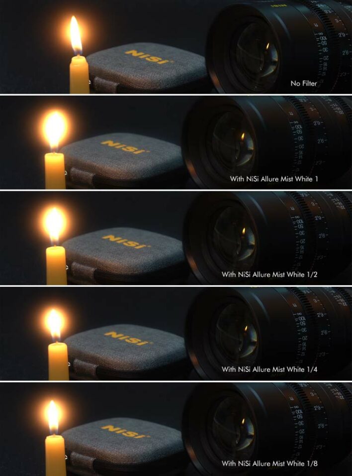 NiSi Cinema 4×5.65” Allure Mist White Filter (1/4 Stop) Allure Mist Filters | NiSi Optics USA | 2
