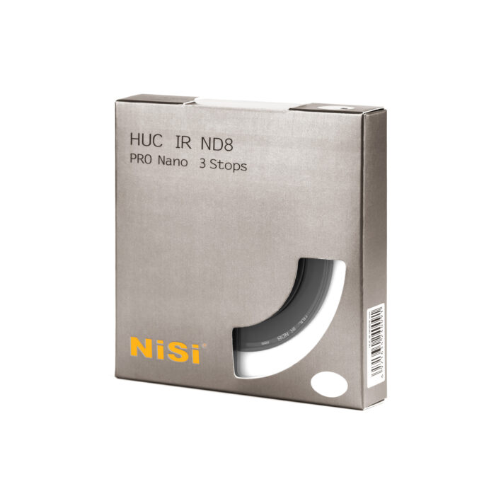 NiSi 77mm HUC PRO Nano IR Neutral Density Filter ND8 (0.9) 3 Stop Circular ND Lens Filter | NiSi Optics USA | 3