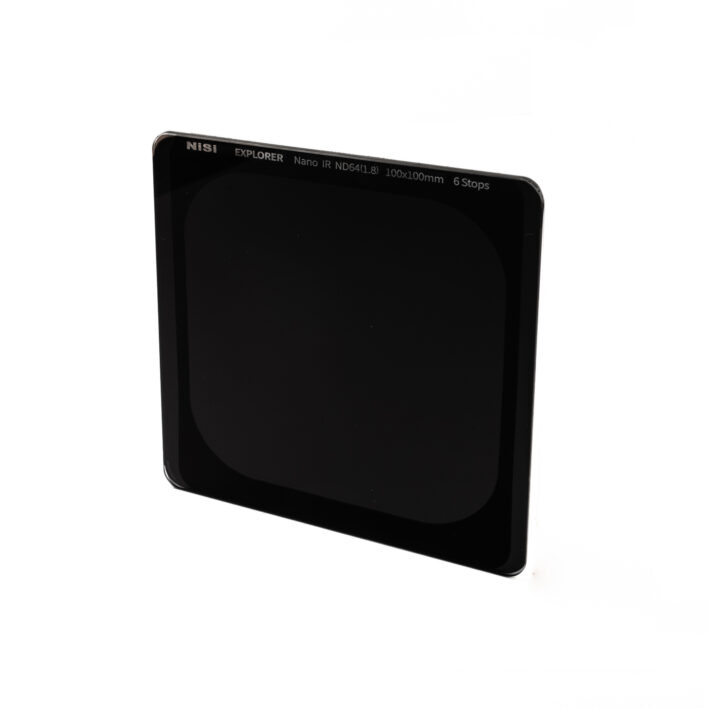 NiSi Explorer Collection 100x100mm Nano IR Neutral Density filter – ND64 (1.8) – 6 Stop NiSi 100mm Square Filter System | NiSi Optics USA | 2