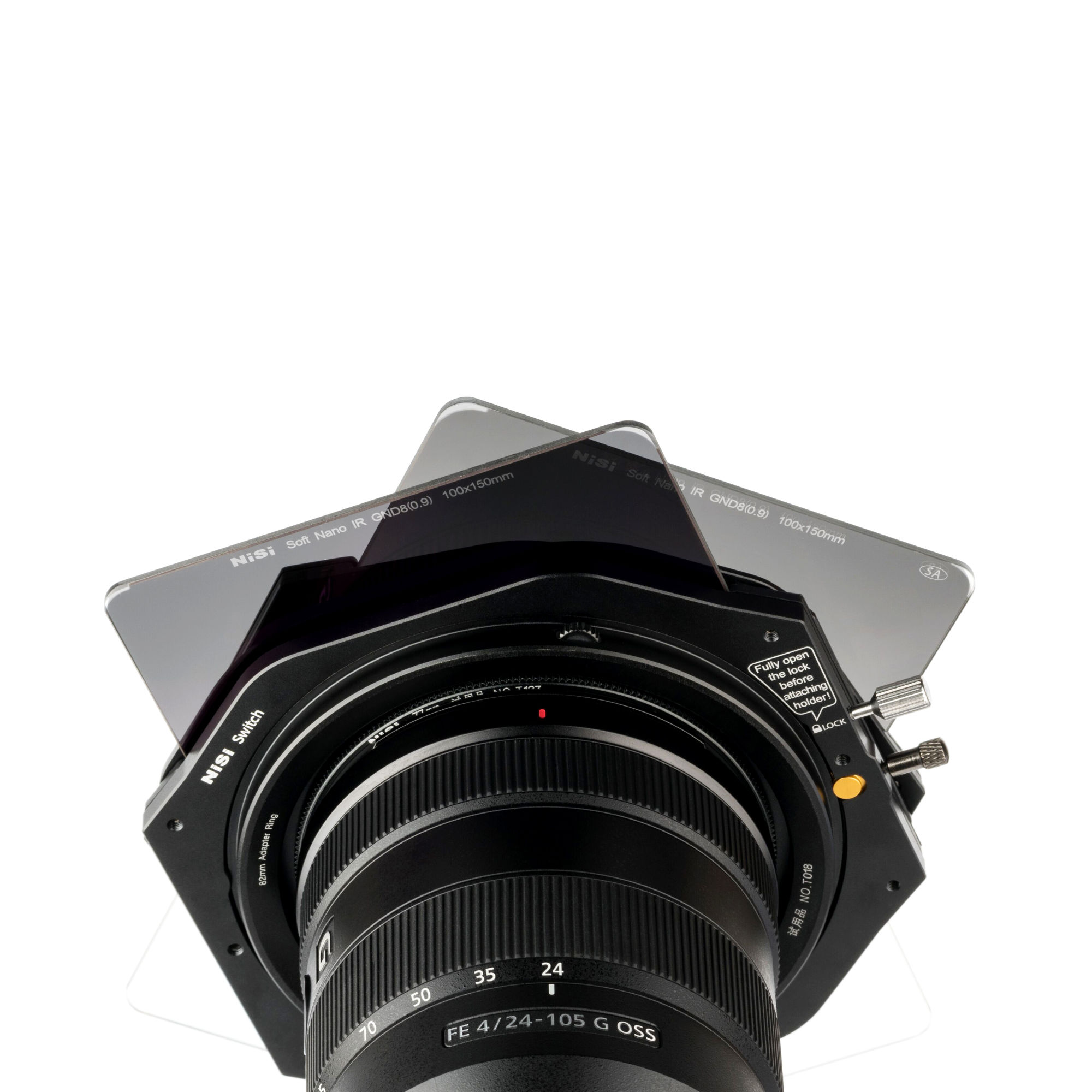 SIRUI NDH001 100 mm Square Filter Holder Set for 82 mm Lenses Black 