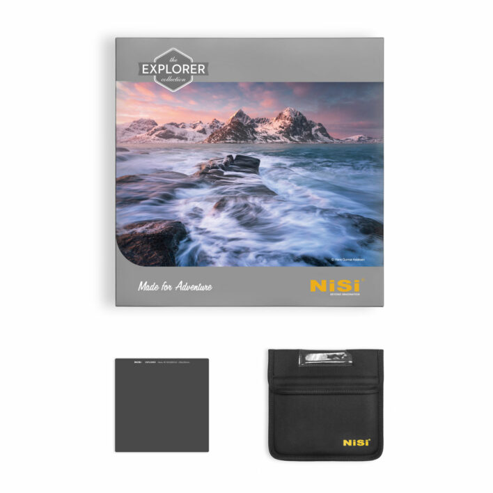 NiSi Explorer Collection 150x150mm Nano IR Neutral Density filter – ND1000 (3.0) – 10 Stop NiSi 150mm Square Filter System | NiSi Optics USA | 2