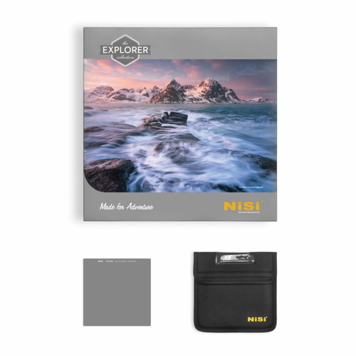 NiSi Explorer Collection 150x150mm Nano IR Neutral Density filter – ND64 (1.8) – 6 Stop NiSi 150mm Square Filter System | NiSi Optics USA | 2