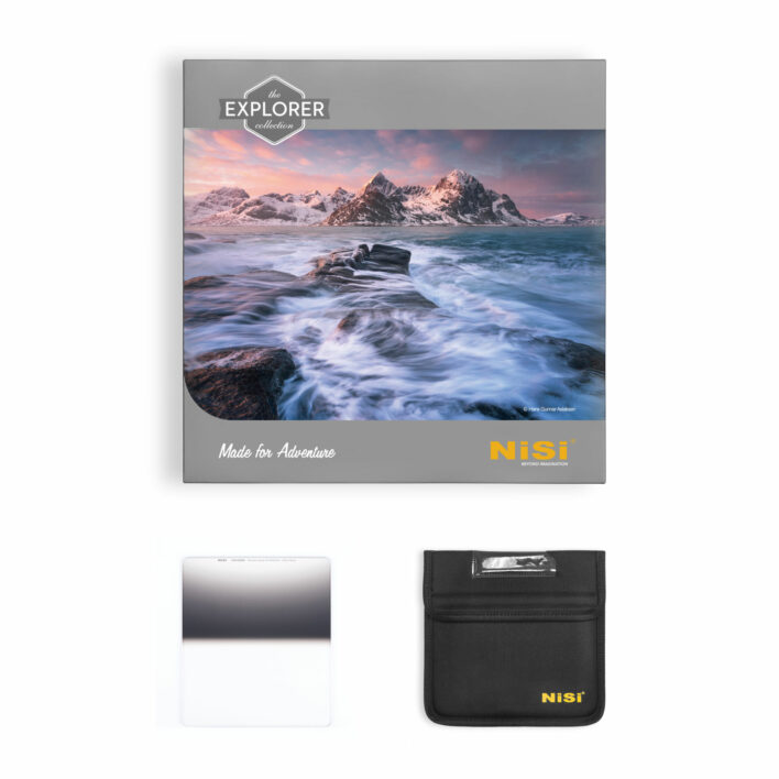 NiSi Explorer Collection 150x170mm Nano IR Reverse Graduated Neutral Density Filter – GND4 (0.6) – 2 Stop NiSi 150mm Square Filter System | NiSi Optics USA | 3