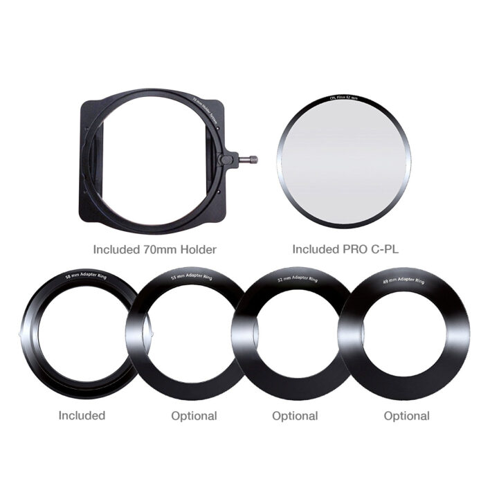 NiSi 70mm System Aluminium Filter Holder Kit M1 (Discontinued) Clearance Sale | NiSi Optics USA | 6