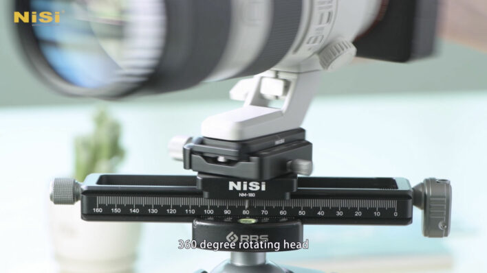NiSi Macro Focusing Rail NM-180 with 360 Degree Rotating Clamp Close Up Lens | NiSi Optics USA | 18