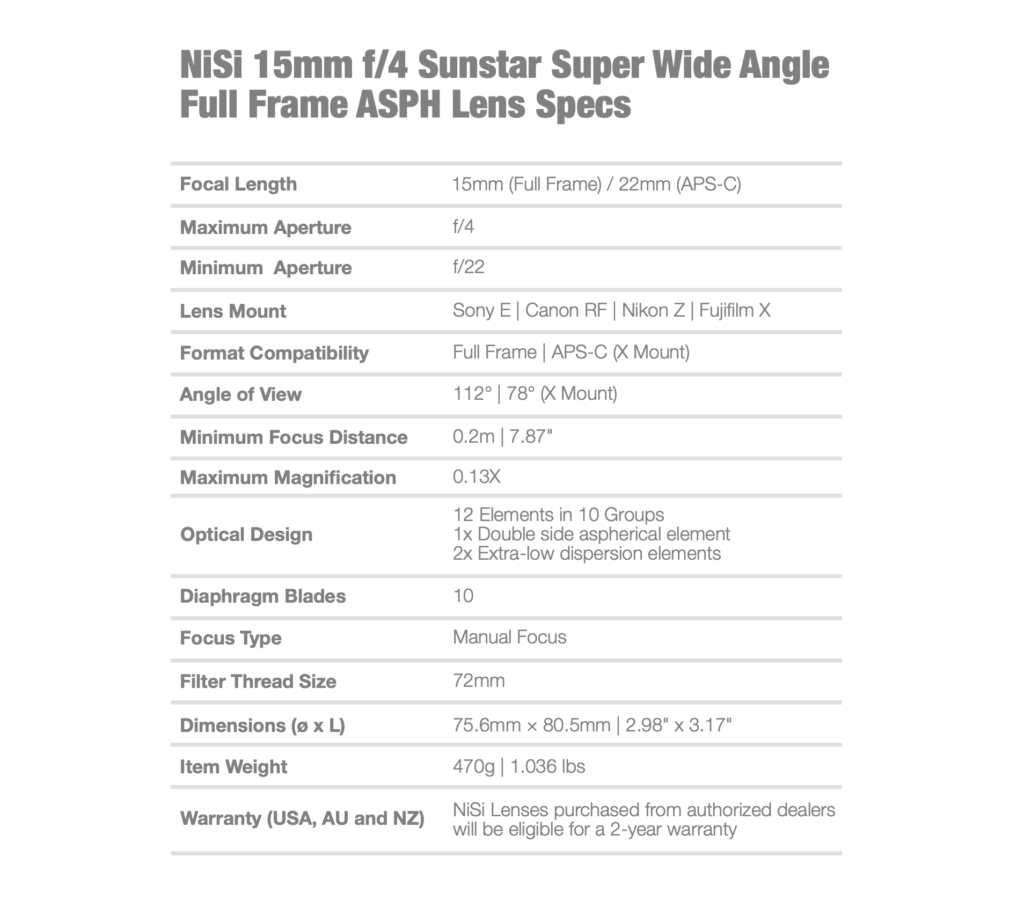 Discover NiSi Wide Angle Lens For Canon Nikon Sony NiSi USA