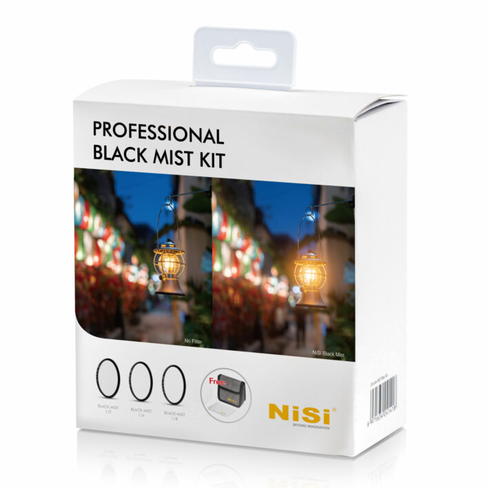NiSi 43mm Professional Black Mist Kit with 1/2, 1/4, 1/8 and Case Black Mist Filters | NiSi Optics USA |