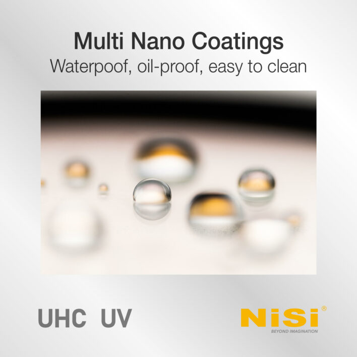 NiSi 46mm UHC UV Protection Filter with 18 Multi-Layer Coatings UHD | Ultra Hard Coating | Nano Coating | Scratch Resistant Ultra-Slim UV Filter UHC UV (Aluminum Frame) | NiSi Optics USA | 14