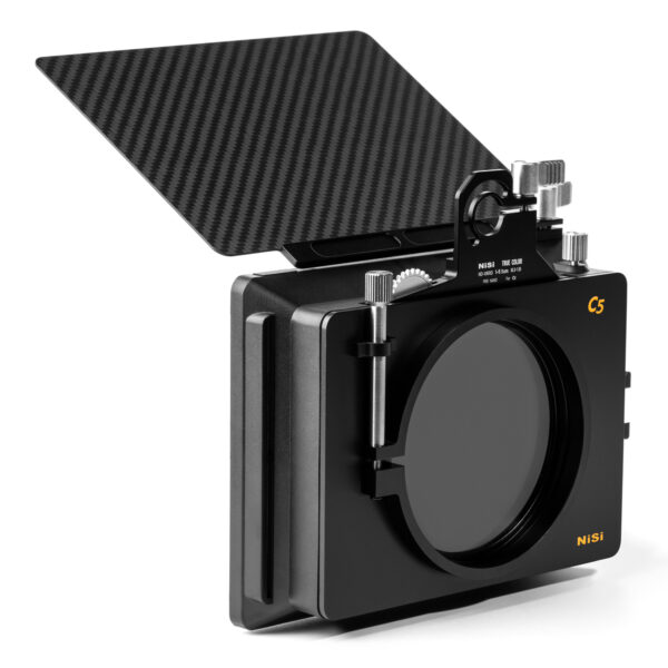 NiSi Cinema C5 Matte Box Filmmaker Kit (Matte Box, VND 1-5 Stops, 4 Stop ND, Black Mist 1/8, Adaptors and Pouch) C5 Matte Box System | NiSi Optics USA | 2