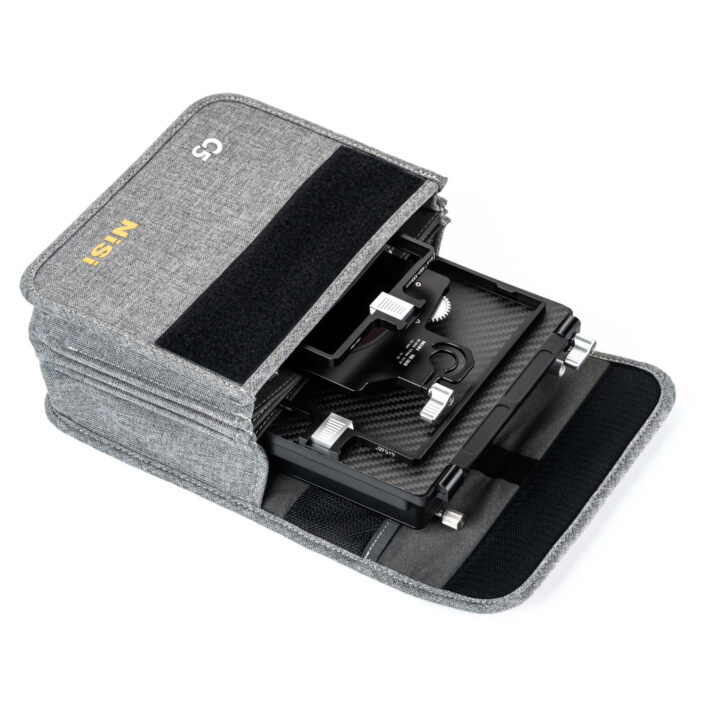 NiSi Cinema C5 Matte Box Filmmaker Kit (Matte Box, VND 1-5 Stops, 4 Stop ND, Black Mist 1/8, Adaptors and Pouch) C5 Matte Box System | NiSi Optics USA | 25