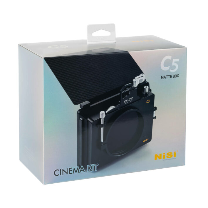NiSi Cinema C5 Matte Box Cinema Kit (Matte Box, VND 1-5 Stops, Rotating PL, 4 Stop ND, Black Mist 1/8, Adaptors and Pouch) C5 Matte Box System | NiSi Optics USA | 14