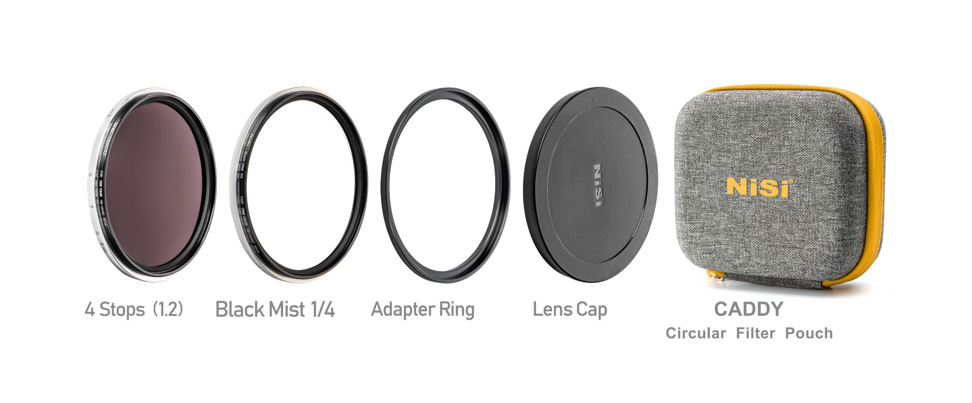 Filtre ND Variable Nisi Swift System - Kit Bague + Filtre Noir (67 à 95mm)