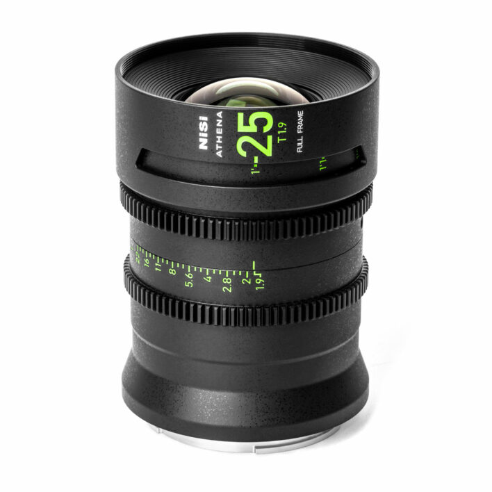 NiSi 25mm ATHENA PRIME Full Frame Cinema Lens T1.9 (G Mount | No Drop In Filter) G Mount | NiSi Optics USA | 2
