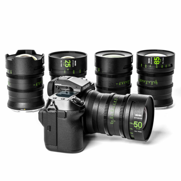 NiSi ATHENA PRIME Full Frame Cinema Lens Kit with 5 Lenses 14mm T2.4, 25mm T1.9, 35mm T1.9, 50mm T1.9, 85mm T1.9 + Hard Case (G Mount | No Drop In Filter) G Mount | NiSi Optics USA | 6