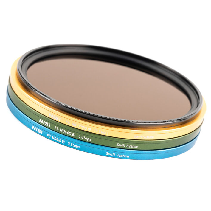 NiSi SWIFT FS ND Filter Kit with ND8 (3 Stop), ND64 (6 Stop) and ND1000 (10 Stop) for 86mm | 95mm Filter Threads + Case NiSi Circular Filter | NiSi Optics USA | 4