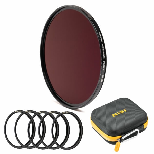 NiSi Solar Bundle 58mm/62mm/67mm/72mm/77mm/82mm with Case (82mm Filter with Brass Adaptors for 58, 62, 67, 72, 77mm) Circular ND100000 (5.0) 16.6 Stops - Solar Filter | NiSi Optics USA |