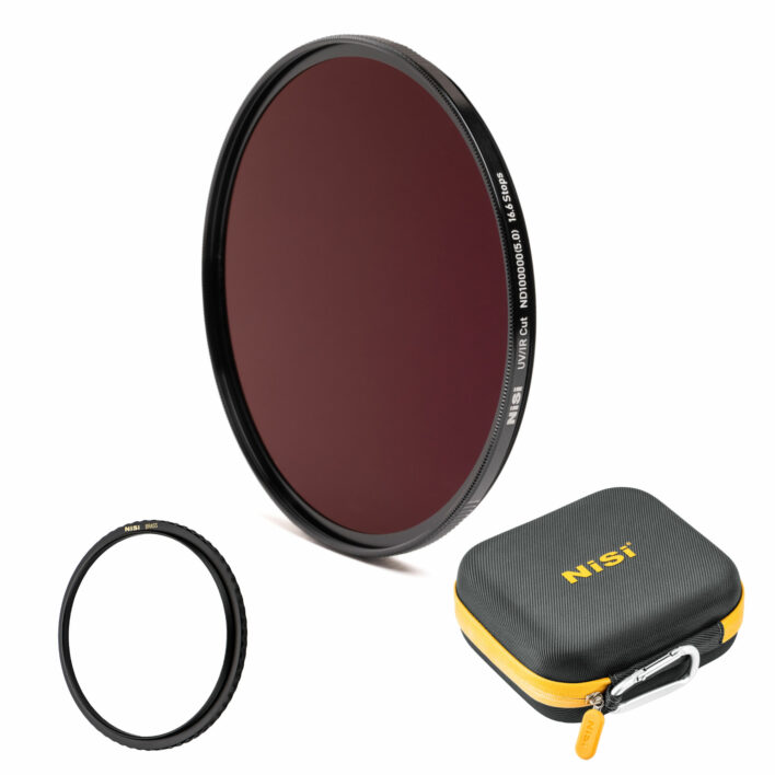 NiSi Solar Bundle 77mm/82mm with Case (82mm Filter with Brass Adaptor for 77mm) Circular ND100000 (5.0) 16.6 Stops - Solar Filter | NiSi Optics USA |