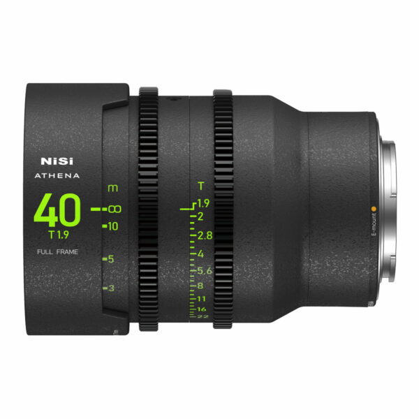 NiSi 40mm ATHENA PRIME Full Frame Cinema Lens T1.9 (E Mount | No Drop In Filter) E Mount | NiSi Optics USA |