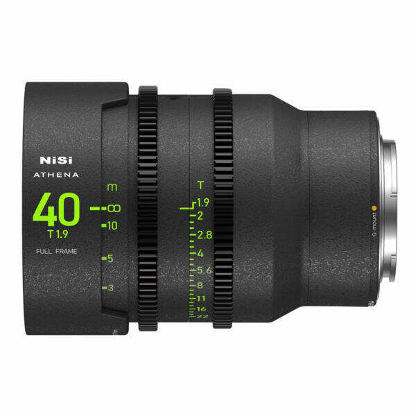 NiSi 40mm ATHENA PRIME Full Frame Cinema Lens T1.9 (G Mount | No Drop In Filter) G Mount | NiSi Optics USA |