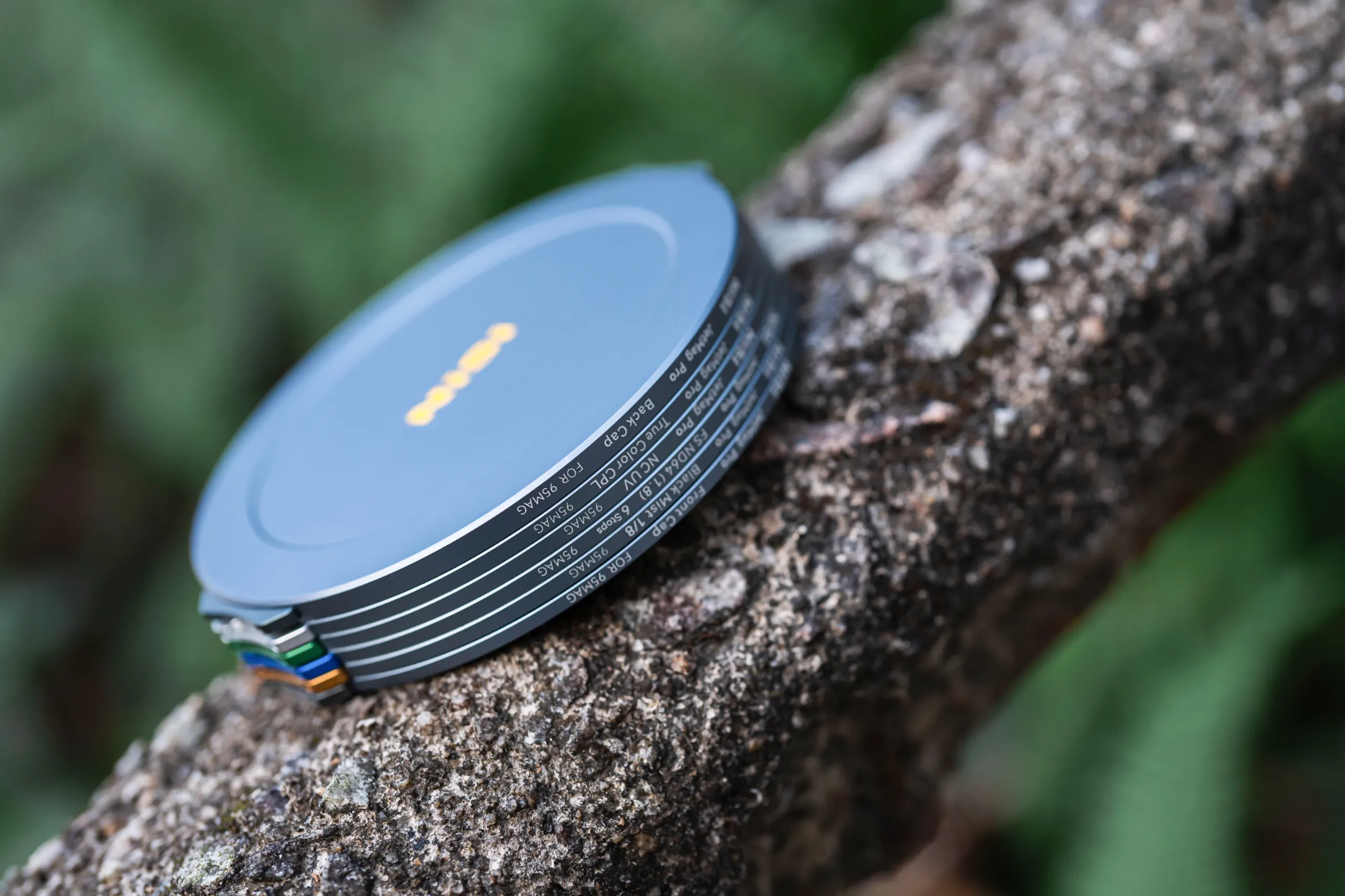 NiSi JetMag Pro filters stacked with caps for travel