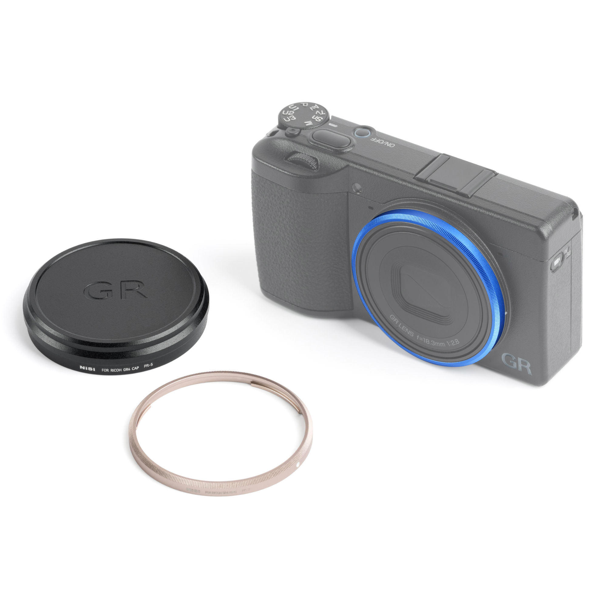 NiSi Ring + Cap Kit for Ricoh GR IV (2 Rings + Lens Cap) | NiSi