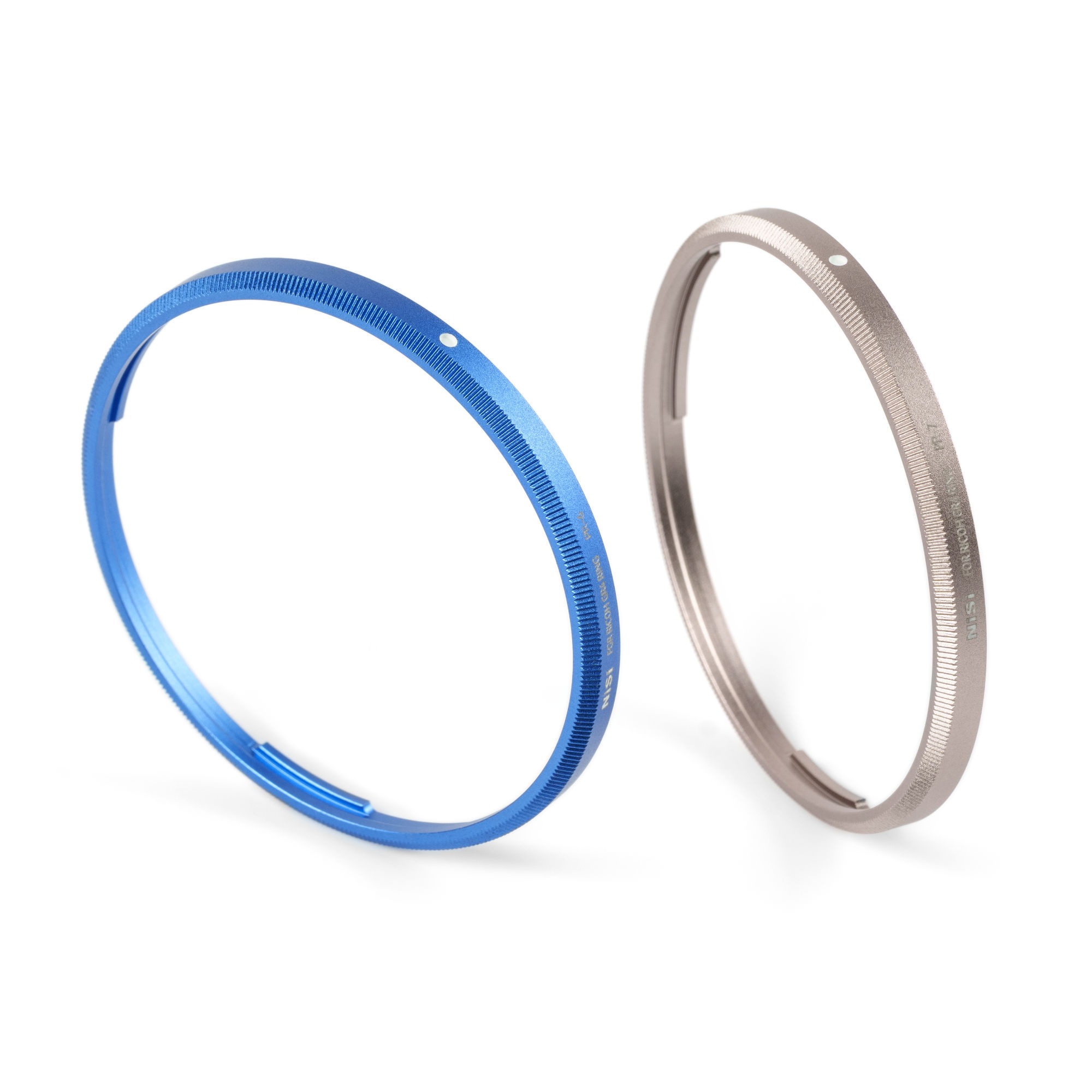 NiSi Ring Cap Kit for Ricoh GR IV (Royal Blue & Titanium Gray