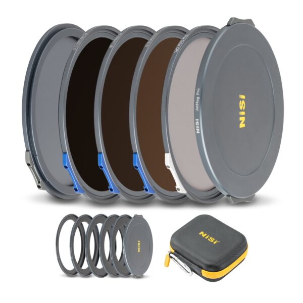 NiSi JetMag Pro Landscape ND Kit 67MAG Magnetic Filter Kit (FS ND 3 Stop, FS ND 6 Stop, FS ND 10 Stop, TC CPL, 52mm/55mm/58mm/62mm/67mm Adaptors, Two Front Caps,  Back Cap, Caddy Pouch) 67MAG | NiSi Optics USA |