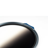 Close up of the graduated Full Spectrum glass in a NiSi JetMag Pro FS GND8 95MAG filter