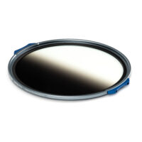 Angled view of the NiSi JetMag Pro Medium Graduated FS GND8 95MAG filter showing the 1/2 graduation