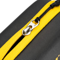 NiSi Caddy III Circular Filter Pouch YKK zipper detail against the molded nylon shell