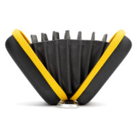 NiSi Caddy III Circular Filter Pouch accordion interior fanned open, head-on