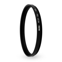Profile view of the NiSi 72mm NC UV for Hasselblad showing the slim brass frame
