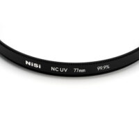 Paint filled markings on the brass frame of the NiSi 77mm NC UV for Hasselblad