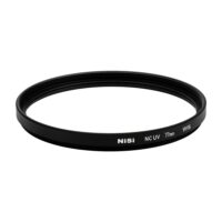 Front view of the NiSi 77mm NC UV for Hasselblad brass frame filter