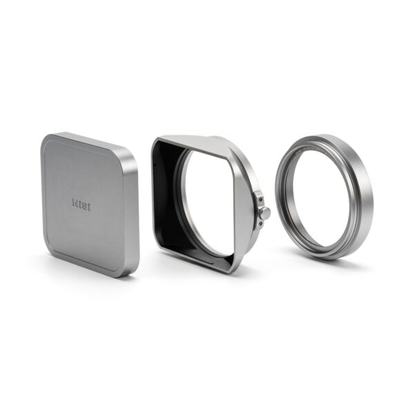 NiSi Lens Hood Kit III for Fuji X100 Series (Silver) – NC UV Filter with 49mm Filter Adapter, Square Lens Hood and Magnetic Lens Cap for Fujifilm X100/X100S/X100F/X100T/X100V/X100VI | NiSi Optics USA | NiSi Lens Hood Kit III for Fuji X100 Series (Silver) – NC UV Filter with 49mm Filter Adapter, Square Lens Hood and Magnetic Lens Cap for Fujifilm X100/X100S/X100F/X100T/X100V/X100VI Compact Camera Filters | NiSi Optics USA |